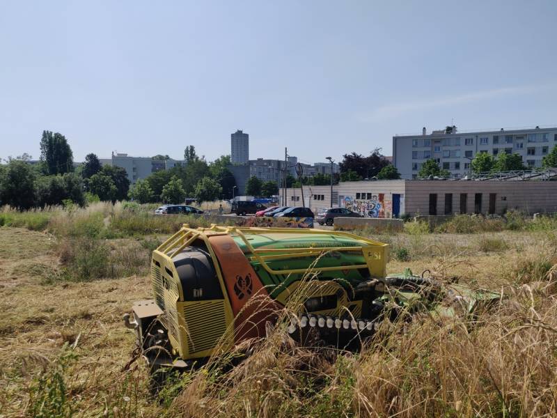 Fauchage et débroussaillage en accès difficile en zone urbaine à Lyon